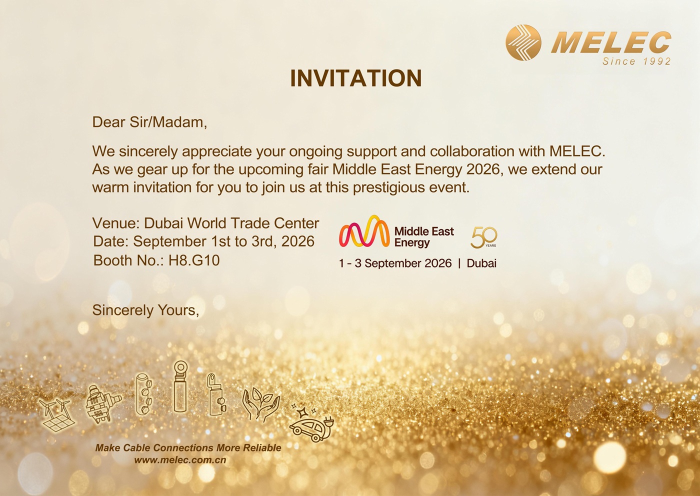MELEC Invites You to Meet Us in Dubai